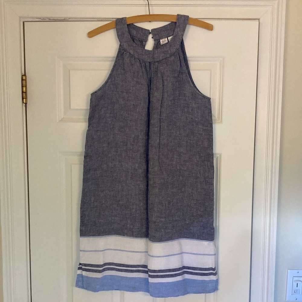 Artisan Ny Gray Halter Sundress Casual